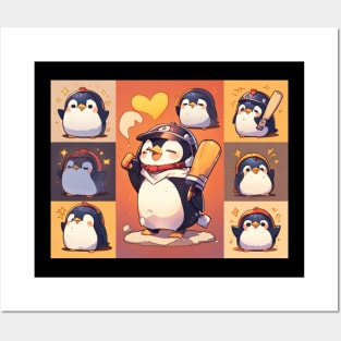 Cute penguin, funny anime penguin Posters and Art